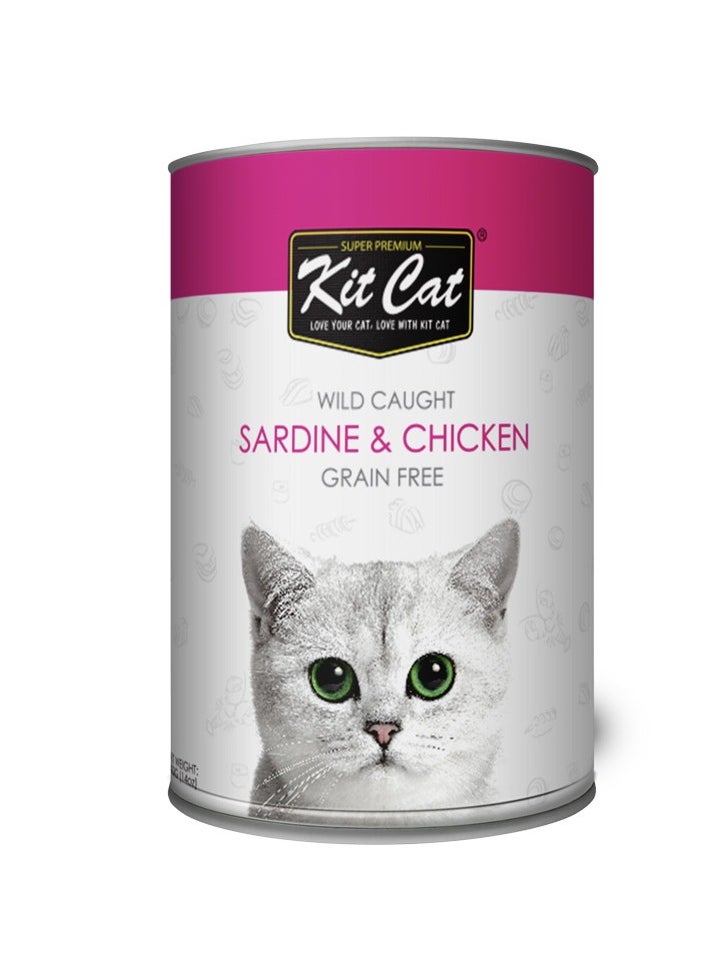 Kit Cat Wild Caught Sardine & Chicken 400g