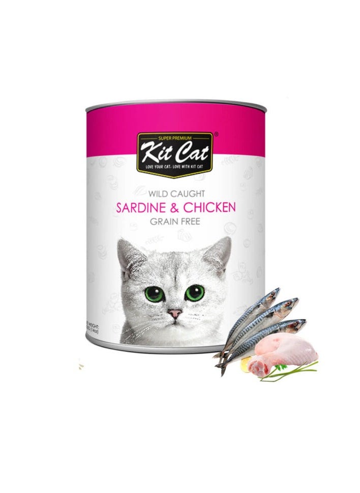 Kit Cat Wild Caught Sardine & Chicken 400g