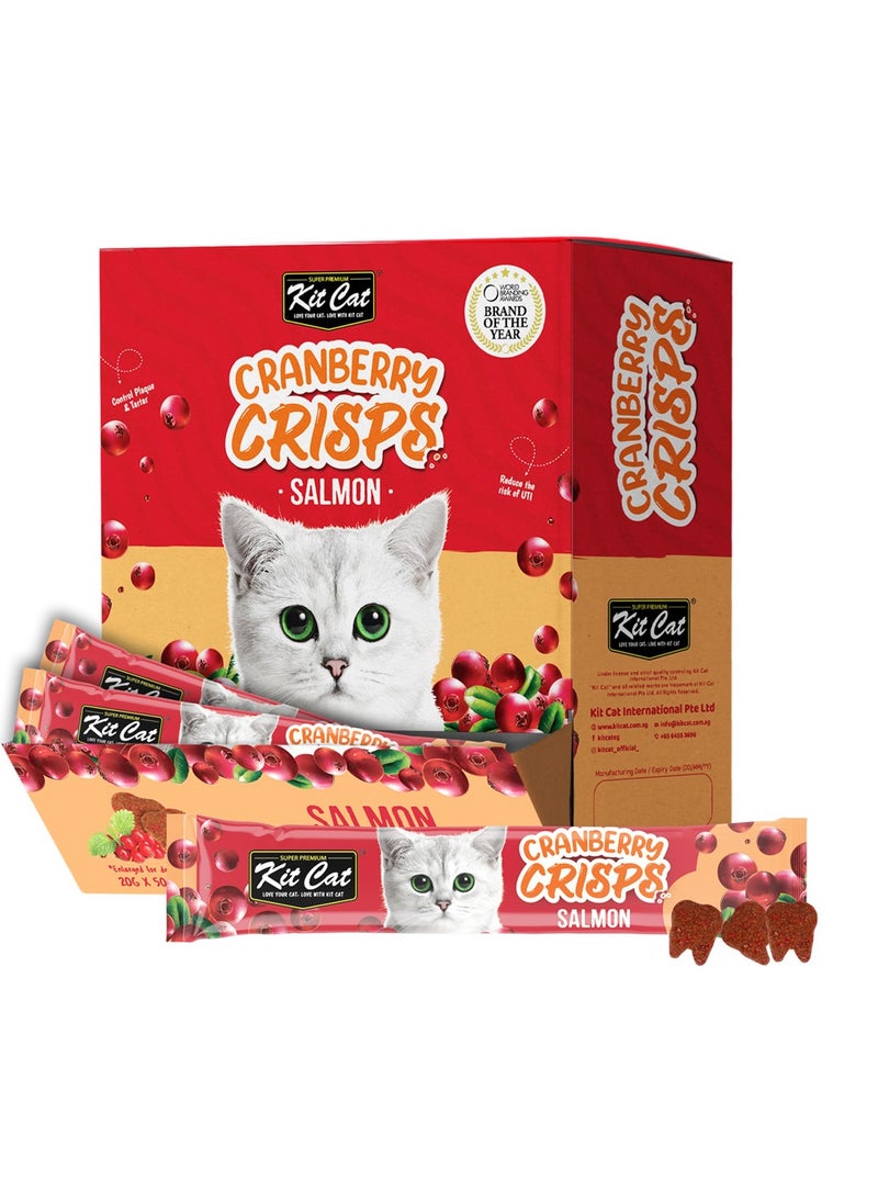 Kit Cat Cranberry Crisps Salmon Box (50 sachets)