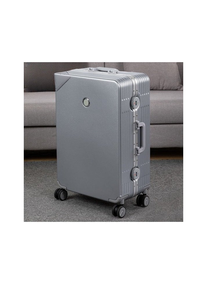 Weirso's large capacity carrying bag travel locked box Colour:Silver