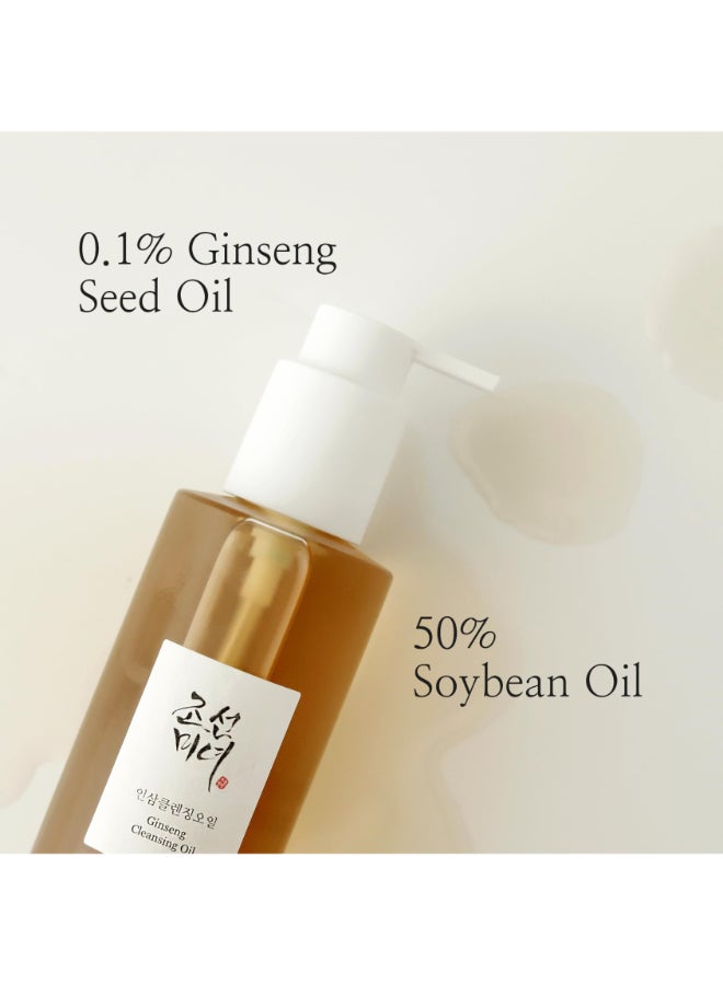 Double Cleansing Bundle Super Deal -Ginseng Cleansing Oil, Radiance Cleansing Balm, with Facial Massage Roller, (210ml+100 ml), 310 ml 310ml