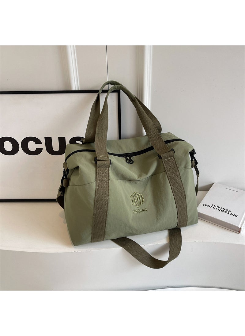 Short-distance Travel Bag Womens Light Yoga Fitness Bag Small Womens Travel Portable Airplane Bag Travel Luggage Bag Green