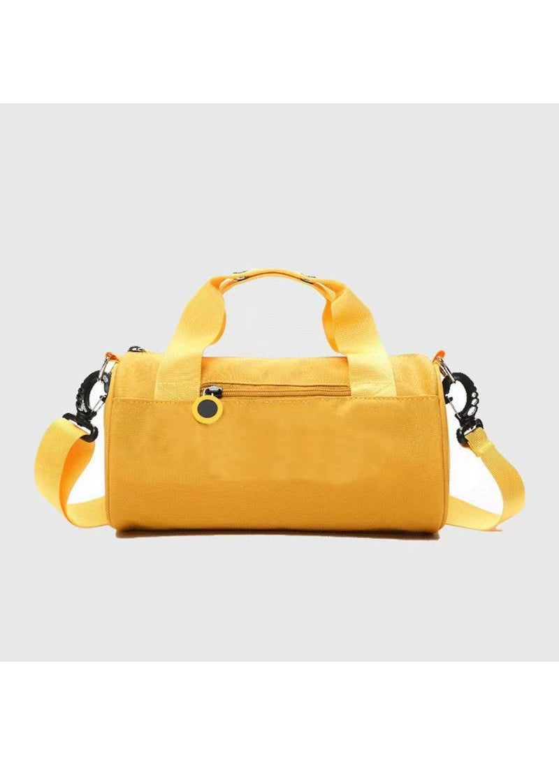 Foreign trade can set childrens travel bag hand luggage bag light dance fitness swimming shoulder travel bag logo Yellow