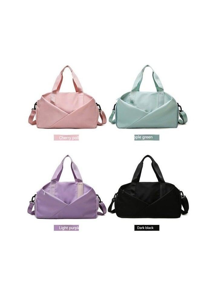 SPORTS BAG LARGE CAPACITY TRAVEL LAGE BAG LIGHT TRAVEL SPORT BAG (from abroad Colour:Open purple