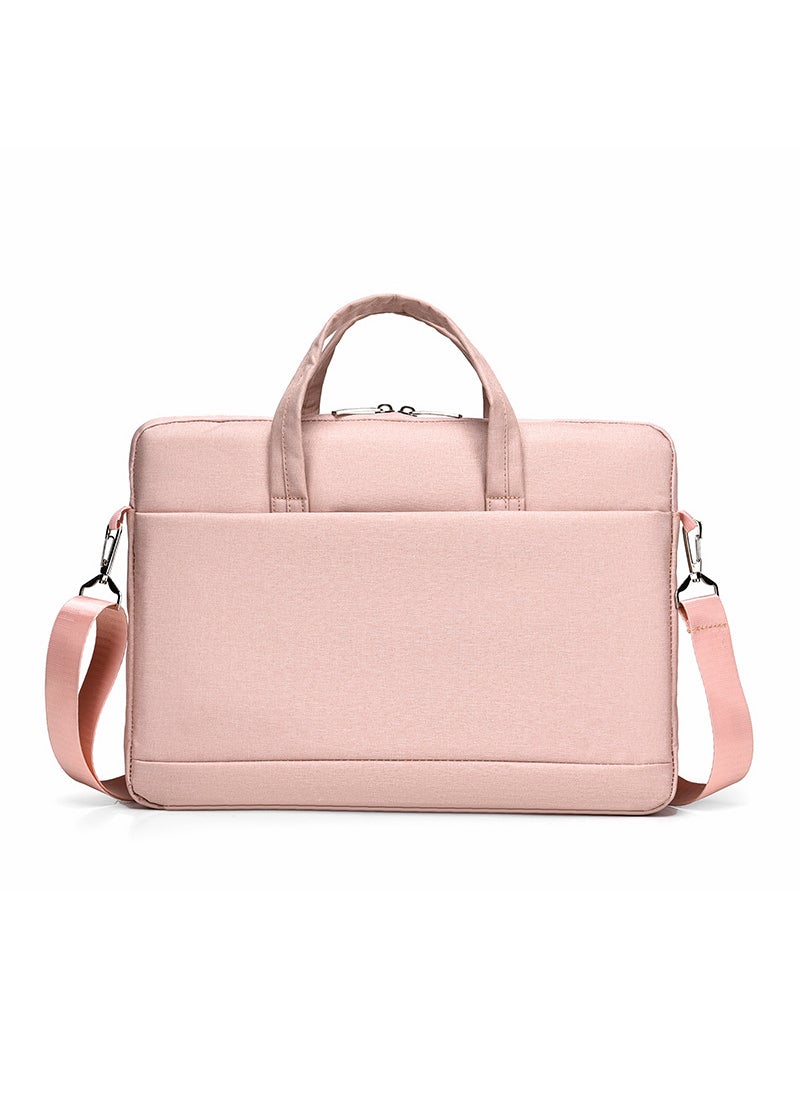 New 15.6 Laptop Briefcase Business Shoulder Bag Medium Pink