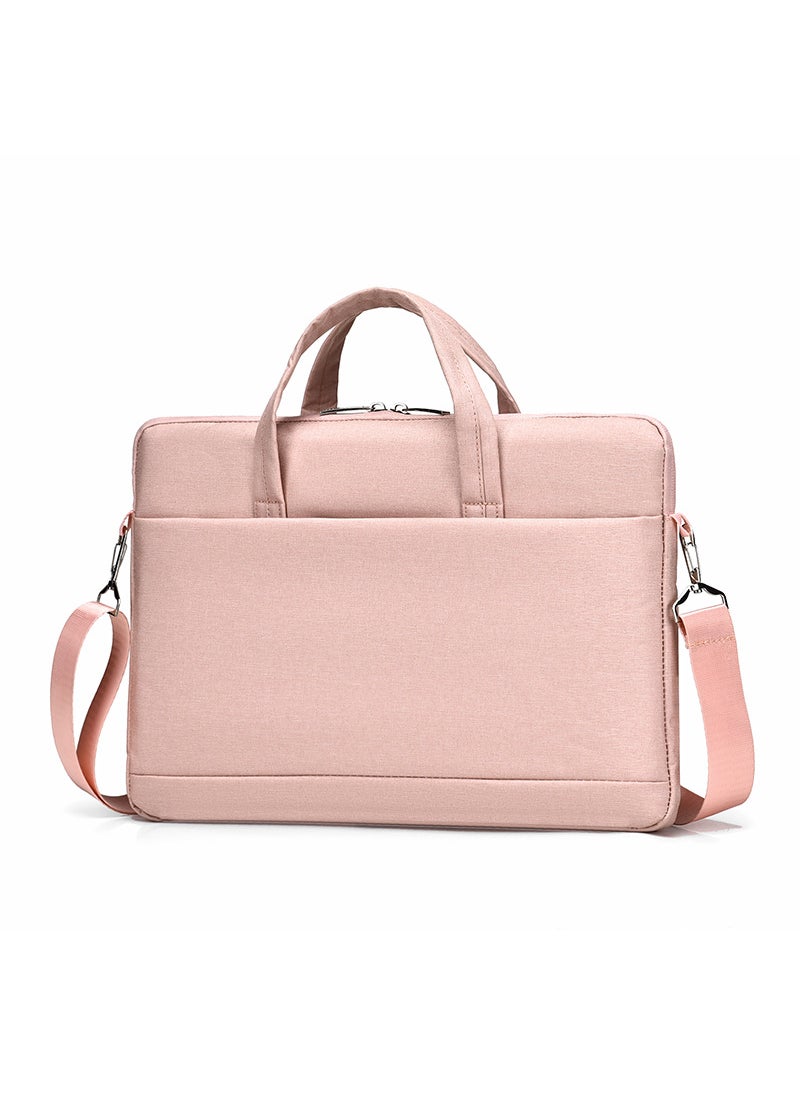 New 15.6 Laptop Briefcase Business Shoulder Bag Small pink