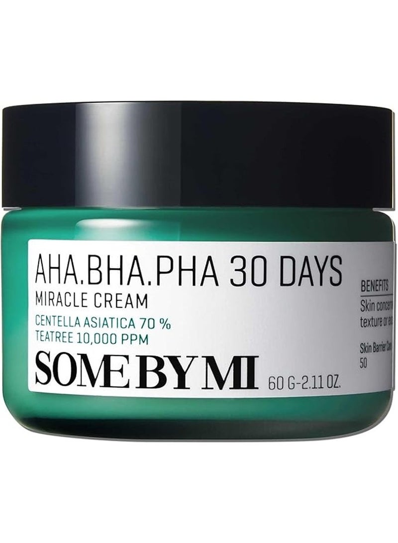 Aha Bha Pha 30 Days Miracle Cream - Made From Tea Tree Leaf Water For Sensitive Skin - Mild Moisturizer For Skin Calming And Soothing 60ml