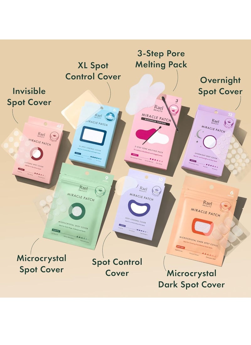 Pimple Patches Miracle Overnight Spot Cover Korean Skincare Hydrocolloid Acne Spot Patch Thicker and Extra Adhesion 3 Sizes 52 Count