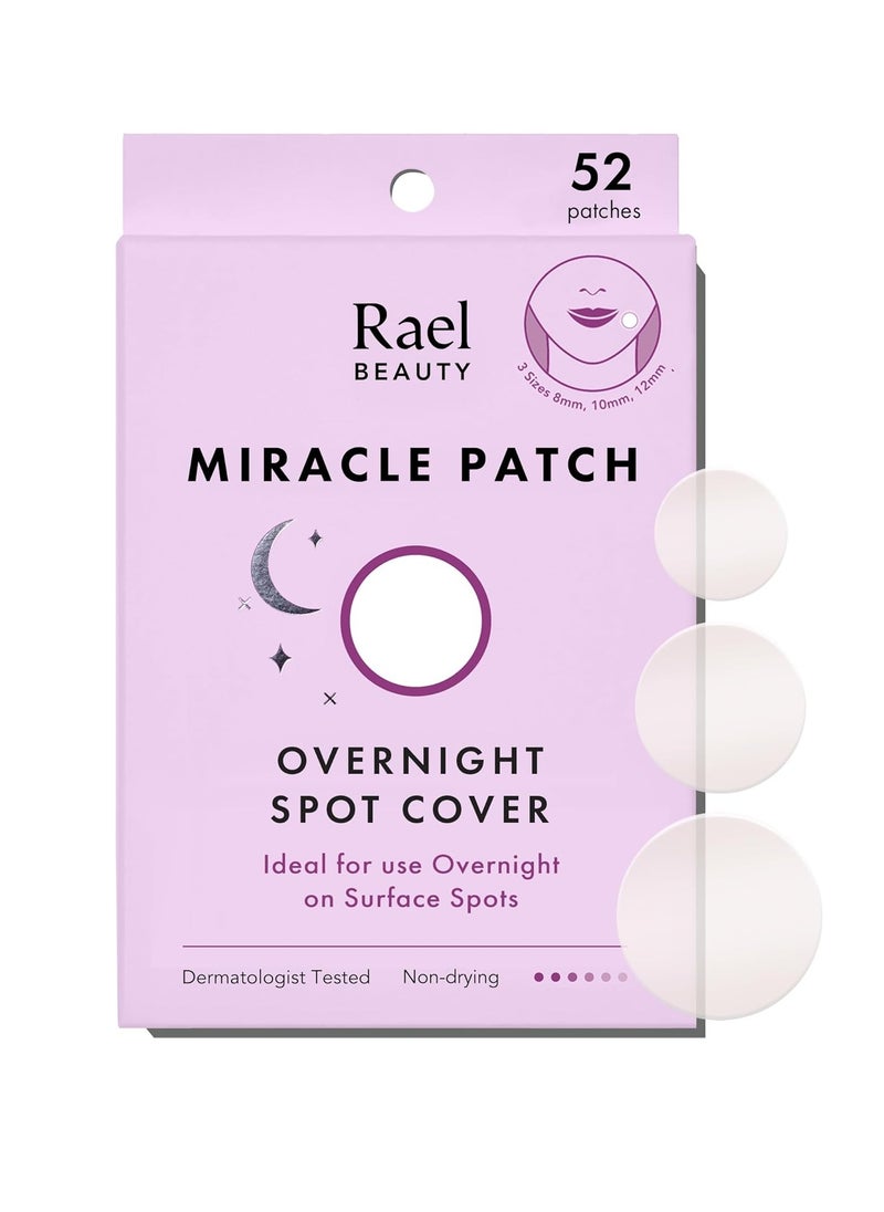 Pimple Patches Miracle Overnight Spot Cover Korean Skincare Hydrocolloid Acne Spot Patch Thicker and Extra Adhesion 3 Sizes 52 Count