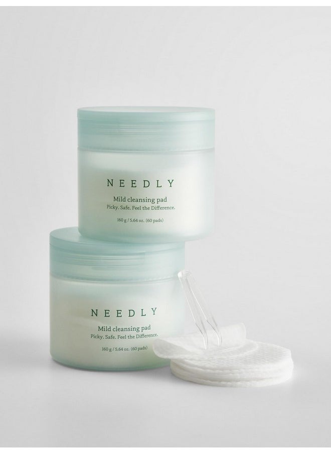 NEEDLY | Mild Cleansing Pad | Triple deep cleansing | One-step makeup remover | Barrier care cleanser for sensitive skin