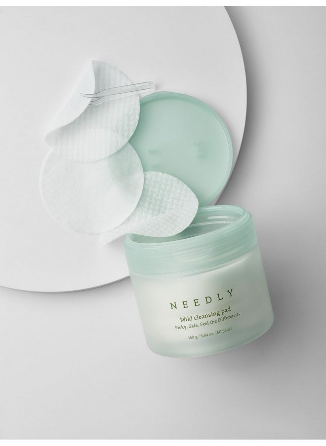NEEDLY | Mild Cleansing Pad | Triple deep cleansing | One-step makeup remover | Barrier care cleanser for sensitive skin