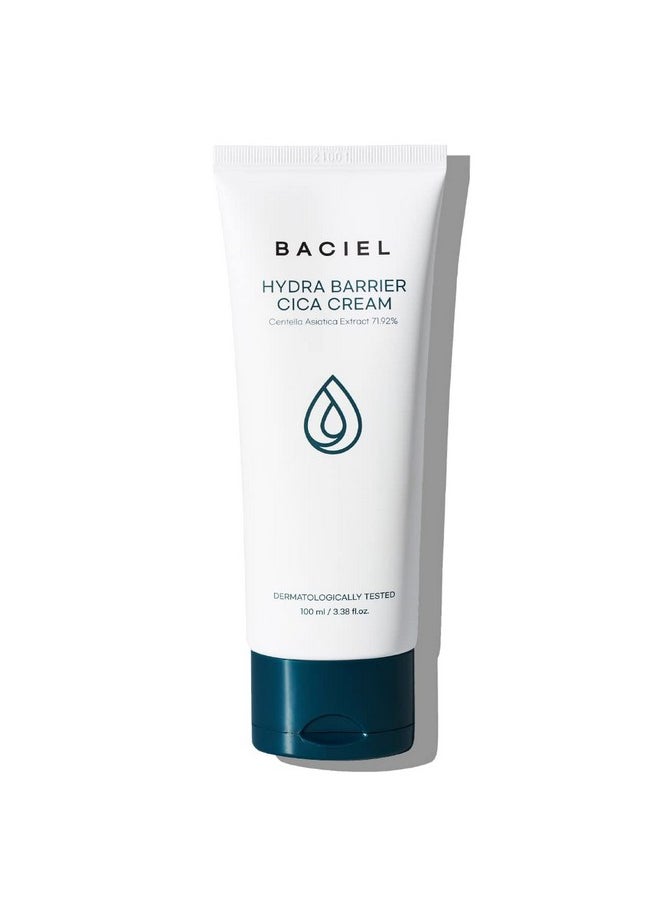 BACIEL - Hydra Barrier CICA Cream for Face 3.38 fl.oz - Korean Facial Moisturizer with Hyaluronic Acid, Ceramide, Niacinamide