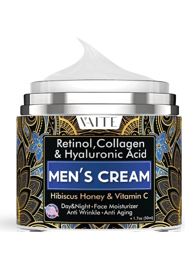 Facial Moisturizer Cream Hyaluronic Acid 6% Vitamin C Collagen Retinol MSM Cocoa Butter and Jojoba Oil for Face for All Type Skin Night and Day use Facial Moistirizer Made In USA