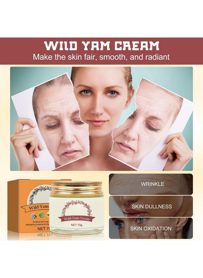 2PCS Wild Yam Cream, Wild Yam Cream Organic for Hormone Balance,Women's Organic Wild Yam Root Cream for All Skin Types