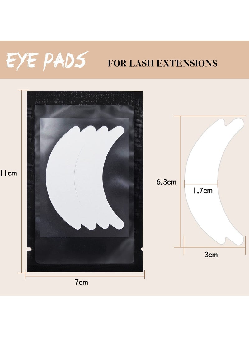 25 Pairs Eye Pads Lash Extensions, Lash Under Eye Pads For Lash Extensions Sticky Well Foam Eye Pads Lint Free Lash Pads for Eyelash Extensions Hypoallergenic Waterproof Eye Patches