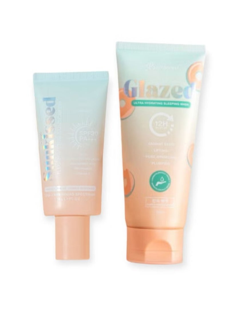 Illuminating Sunscreen and Glazed Hydrating Sleeping Mask