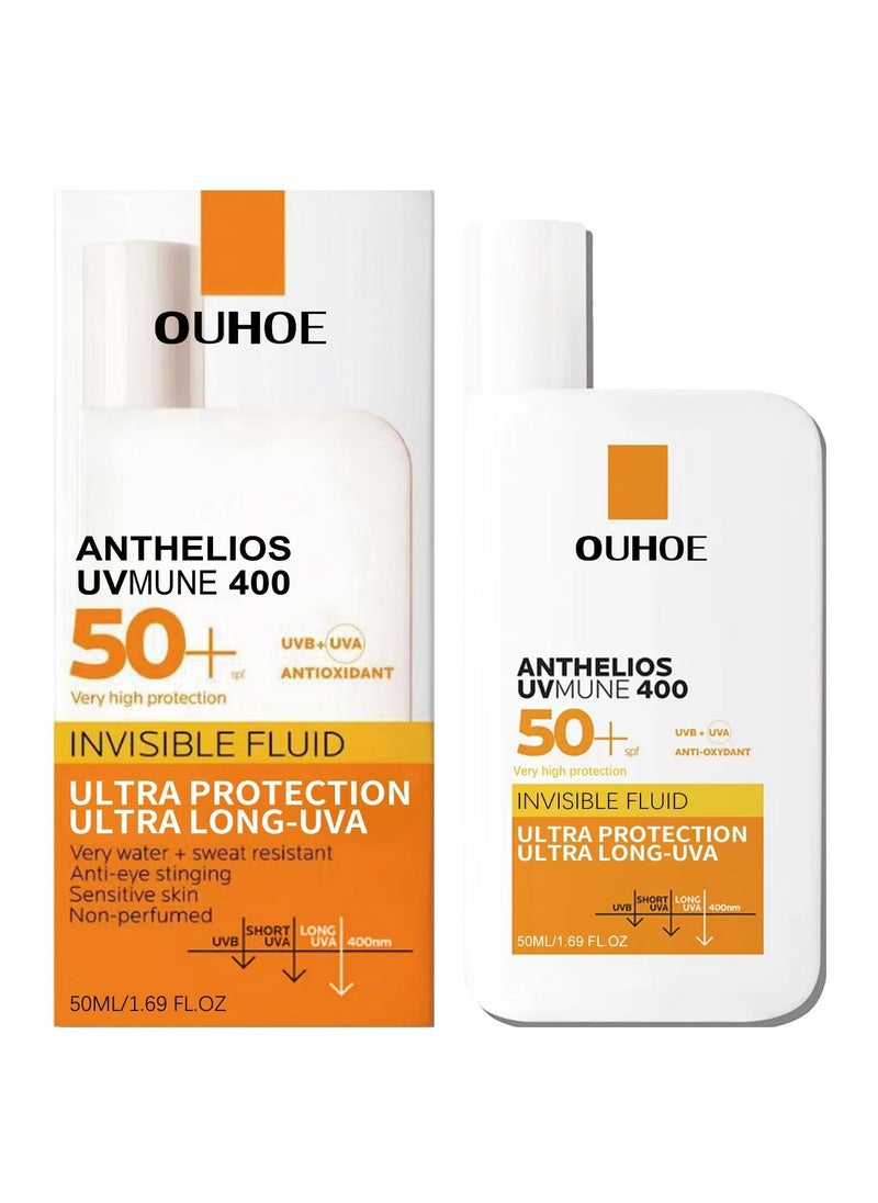 Anthelios UV 400 Invisible Fluid Body Sun Cream Prevent Sunscreen Water Resistant SPF50+ 50ml