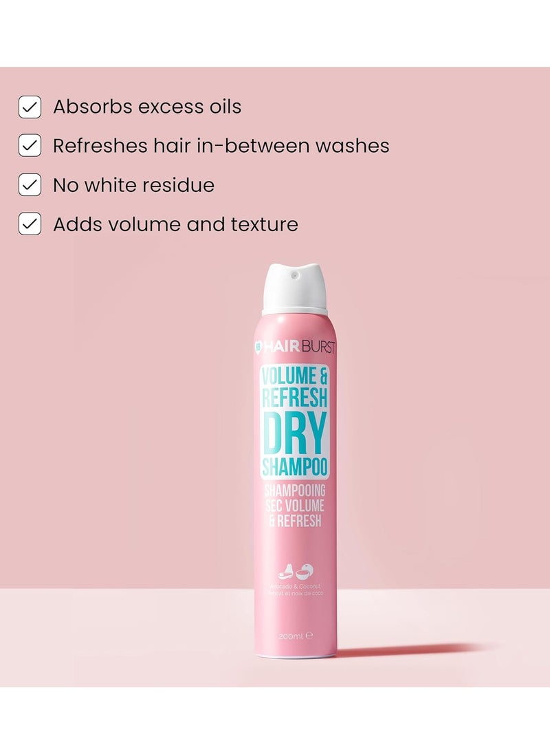 Volume and Refresh Dry Shampoo No White Residue Revitalising Hair with Added Texture and Root Lift Absorbs Excess Oils Enriched with Hydrolysing Wheat Protein and Panthenol