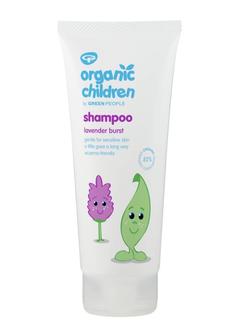 Organic Children Lavender Burst Shampoo 200ml Natural and Organic Shampoo for Kids and Toddlers Eczema Friendly and Gentle on Sensitive Skin SLS Free and Paraben Free Vegan Cruelty Free