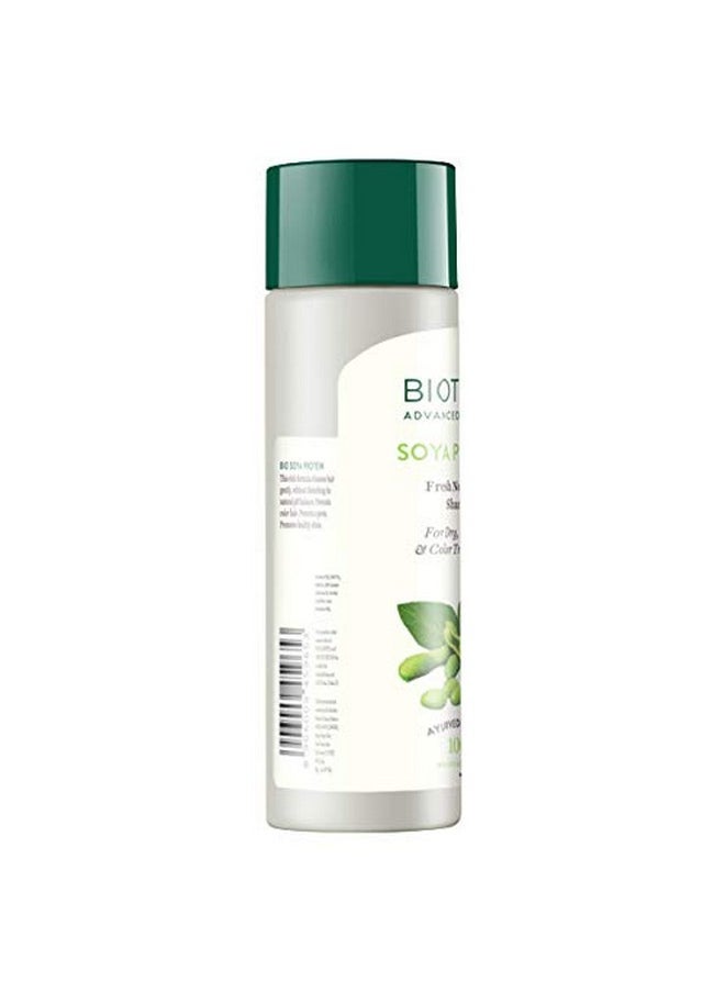 Biotique Bio Soya Protein Fresh Nourishing Shampoo For Dry Damaged & Color Treated Hair 120 Ml/ 4.05 Oz.