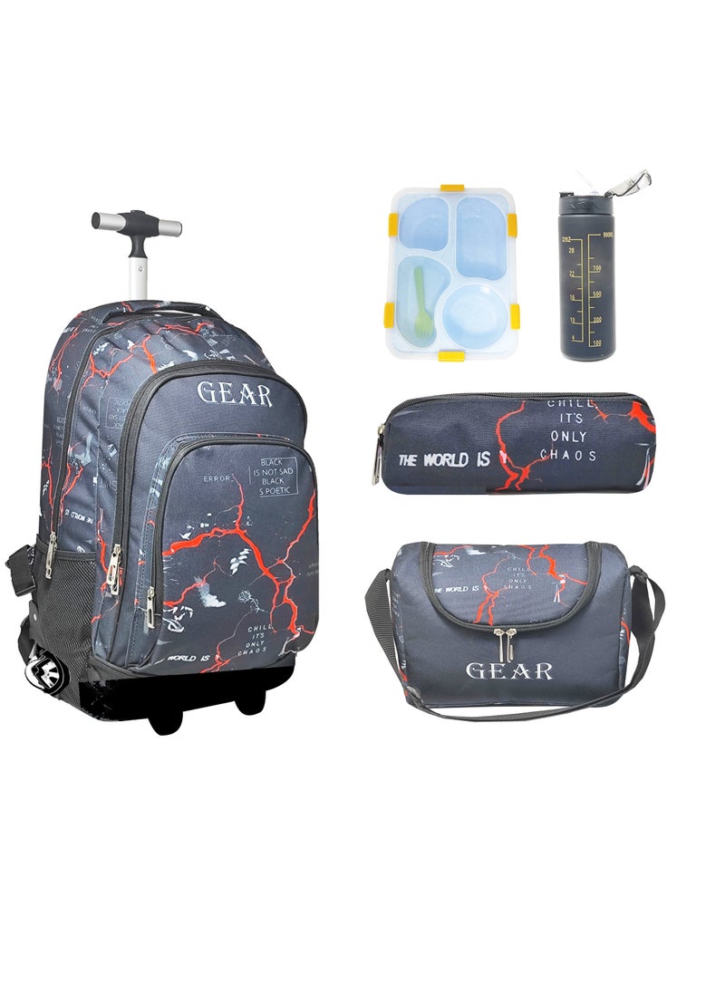 Gear 2wheels Trolley 5pcs set The World