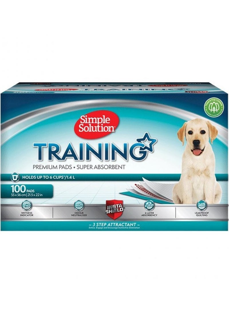 Simple Solution Absorbent Premium Dog and Puppy Training Pads -Pack of 100