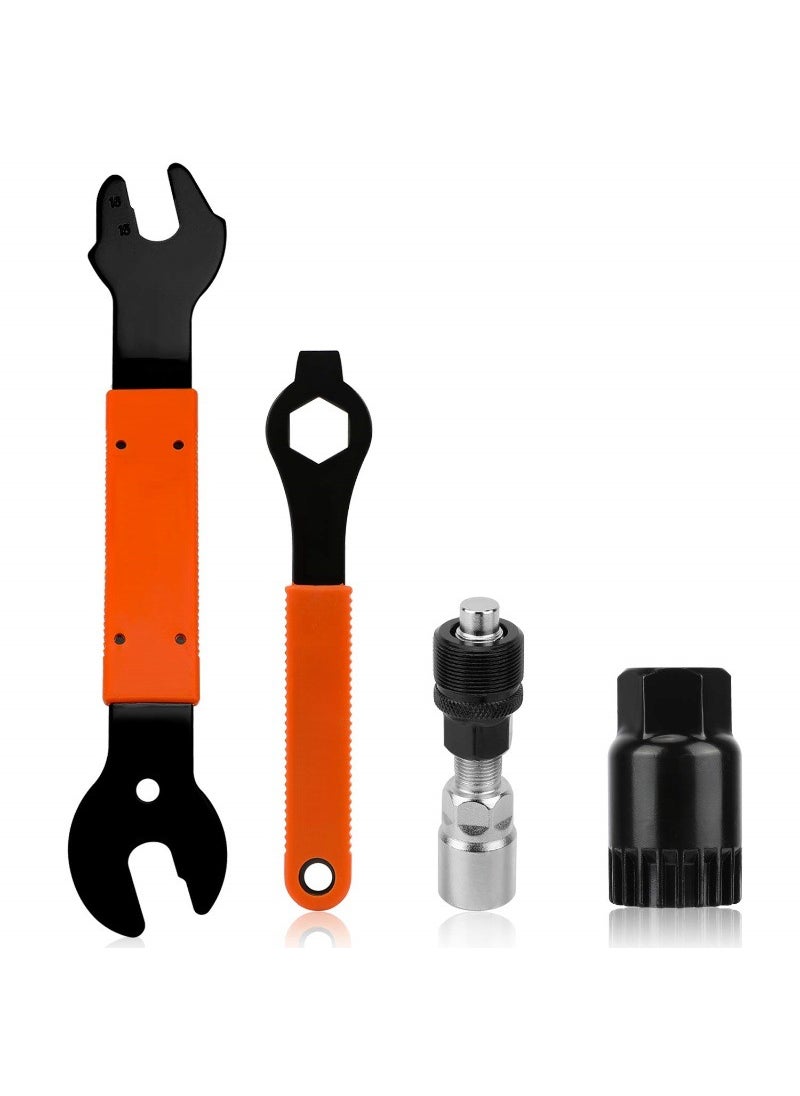 BOY Bicycle Axle Tool Crank Remover Tooth Dismantling Tool Dismantling Tooth Dismantling suit Tool Large wrench black tool set