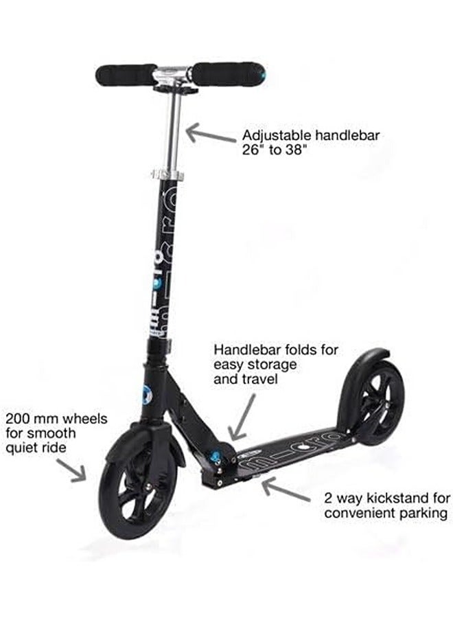 Micro Black Foldable Kick Scooter