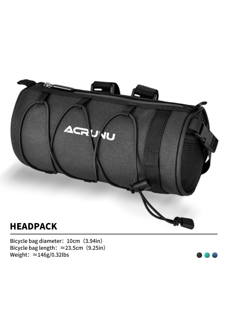 ACRUNU Bike Saddle Bag Waterproof Top Tube Cycling Pouch Black