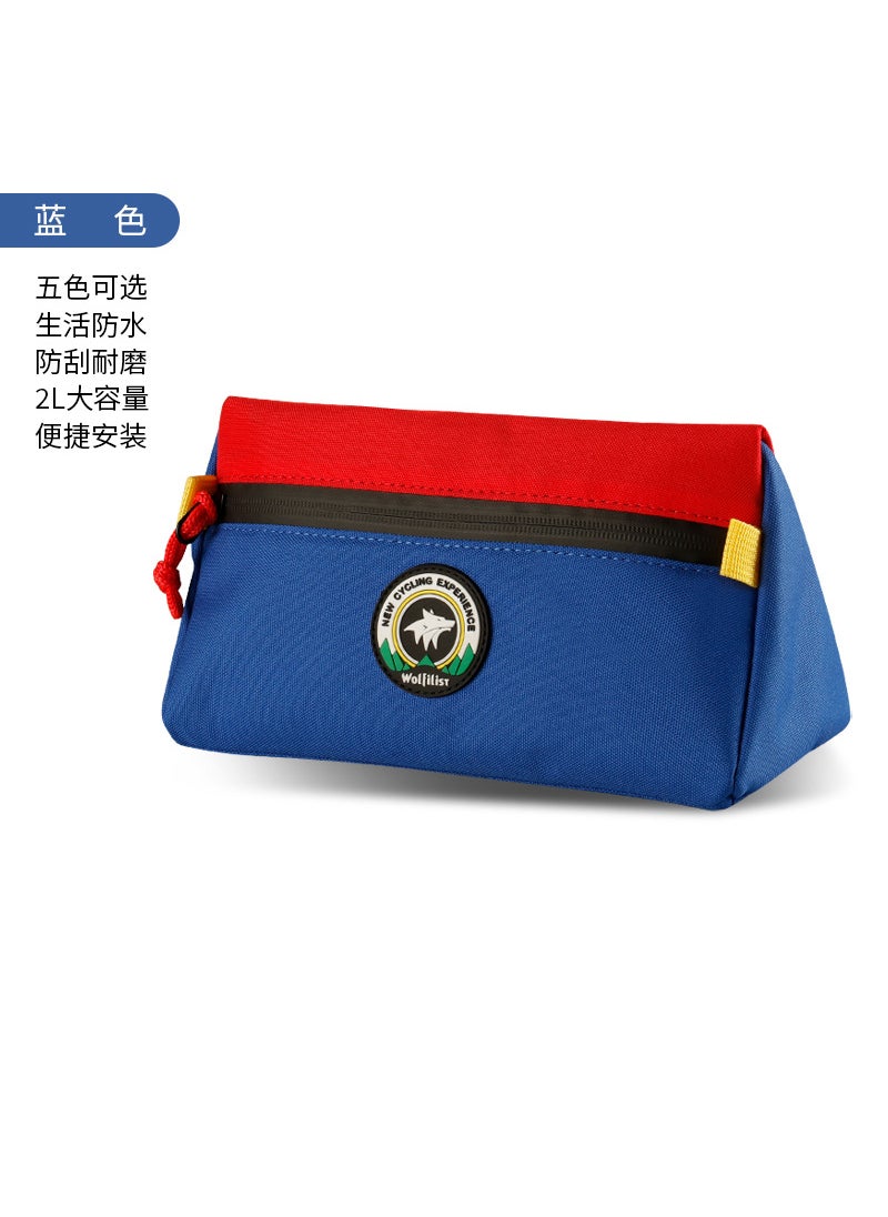 wolfilist waterproof triangle bag car head bag balance car bag mountain road bike bicycle bag riding equipment Blue