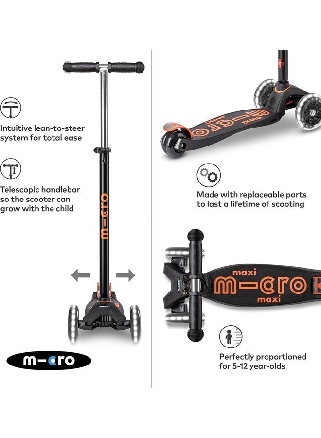 Maxi Micro Deluxe Black & Orange Led