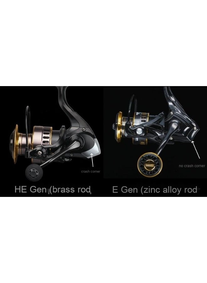 Spinning Fishing Reel Full Metal Wear Resistant Build in Sound Tips Anti-Slip Wheel For Seawater or Freshwater