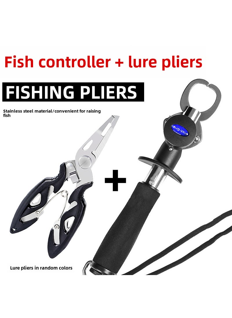 Authentic Fishing Grip with Scale Aluminium Multifunction Tool Luya pliers + Fish control device with ruler and scale