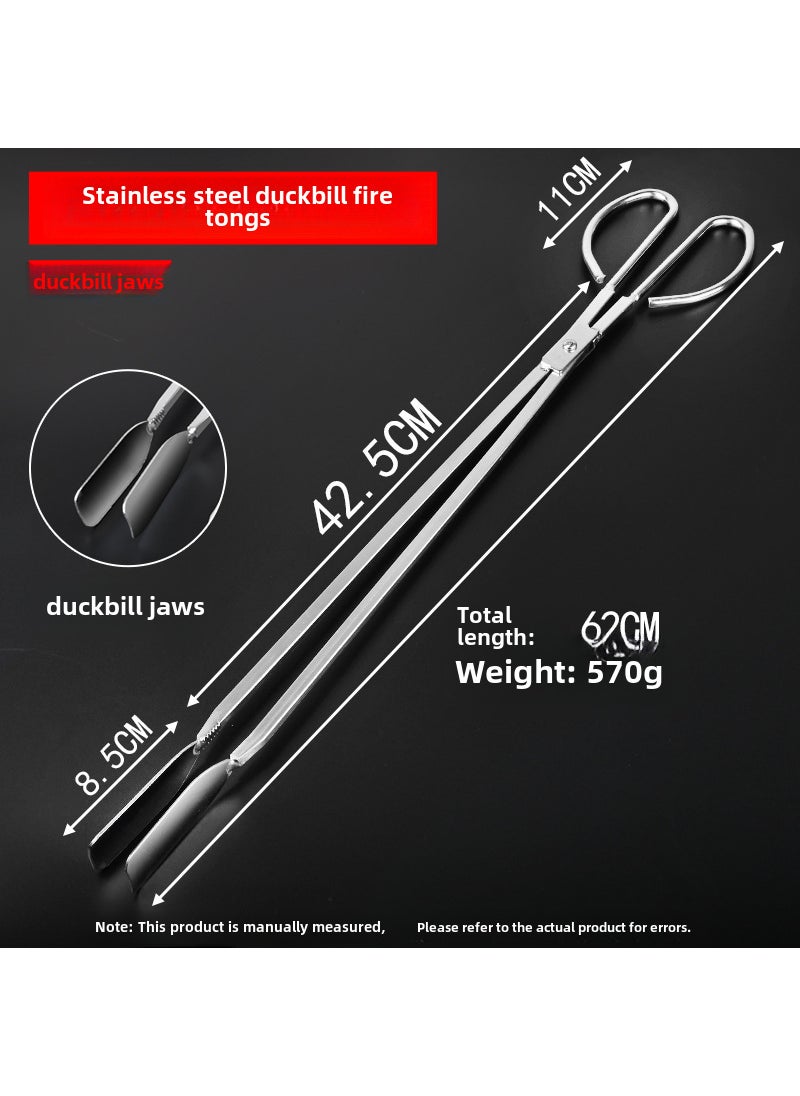 Stainless Steel Eel Grabber Fishing Crab Pliers New 62cm duckbill garbage clip [stainless steel]]