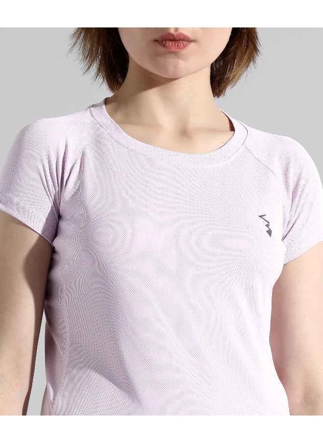 Women's Solid Purple Regular Fit Top