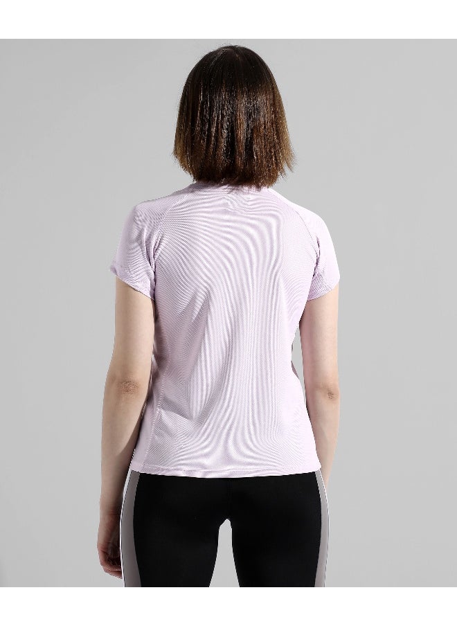 Women's Solid Purple Regular Fit Top