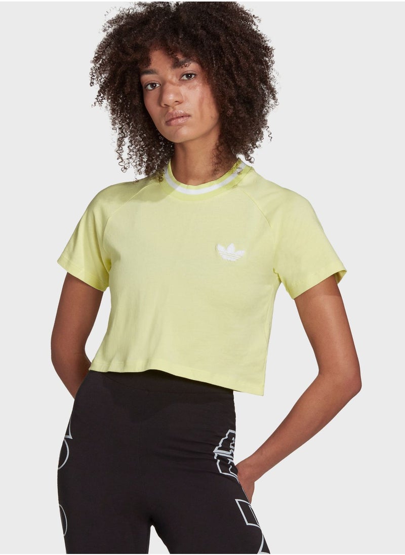 Trefoil Cropped T-Shirt