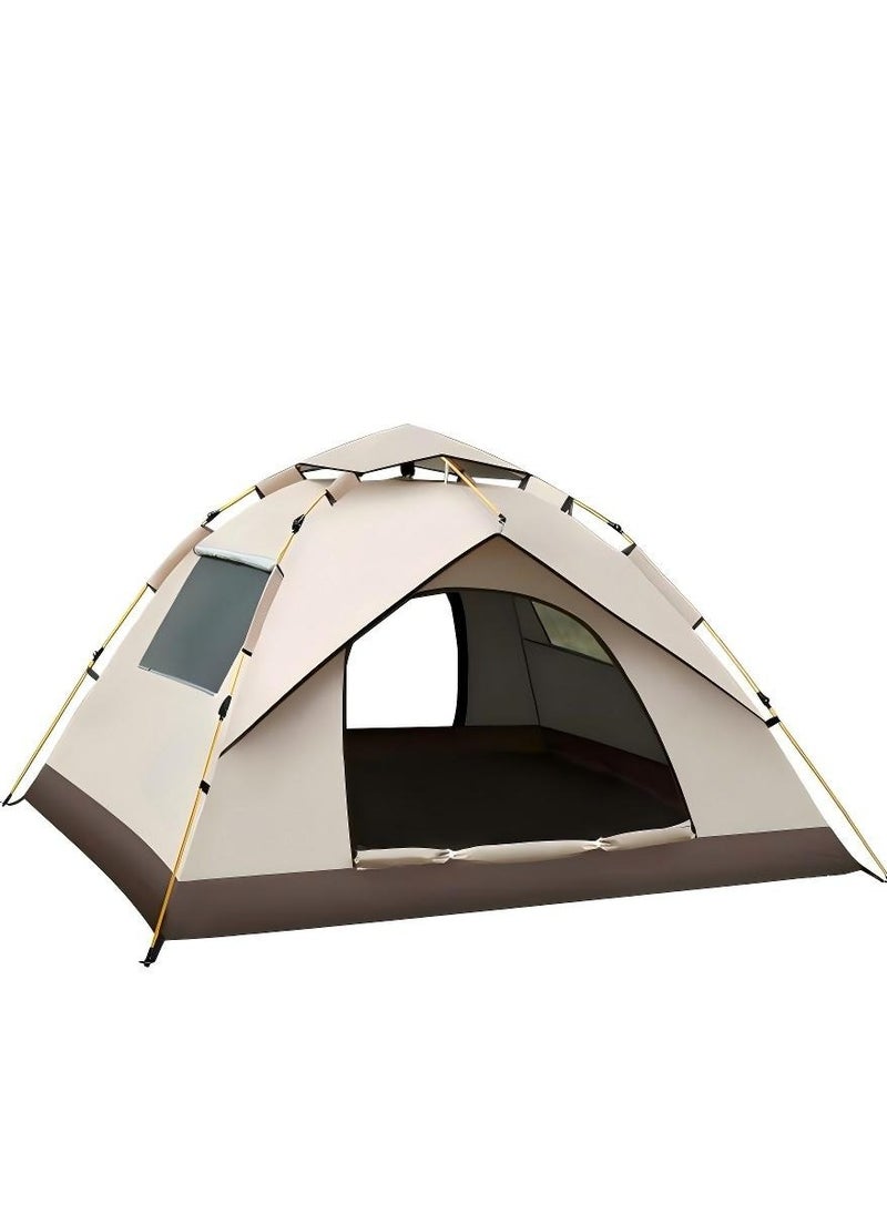 Outdoor Camping Fully Automatic Waterproof Sunscreen Quick-Opening Tent, Camping Anti-Mosquito Portable Tent 200*200*135CM Suitable For 3-4 People