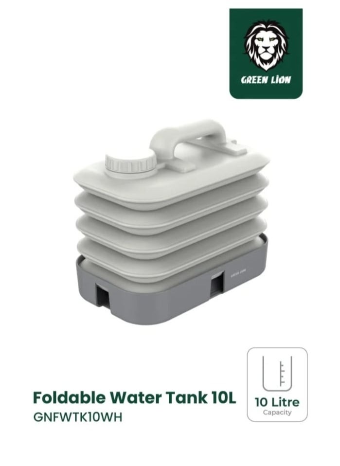 Green Lion Foldable Water Tank 10L - White