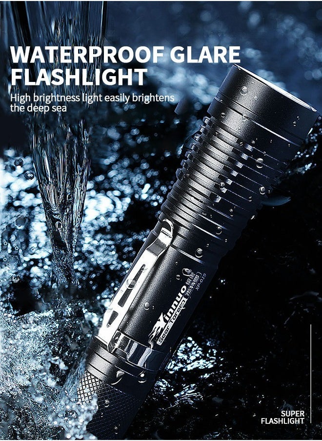 Diving Flashlight Dive Torch,LED Diving Flashlight Underwater Flashlight，Rechargeable Waterproof Underwater Lights Night,Outdoor Flashlight