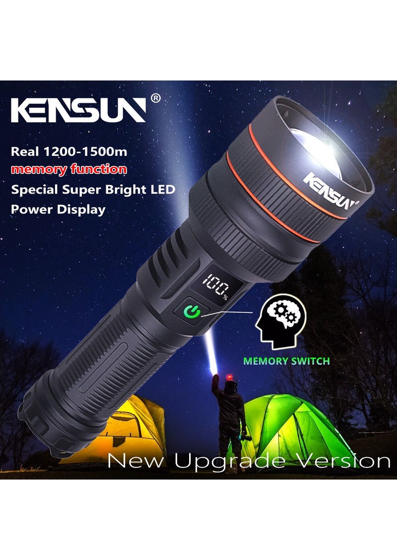 Strong Light Lantern High Power LED Flashlight USB Rechargeable Powerful Tactical Torch Super Long Range Lamp Outdoor Fishing