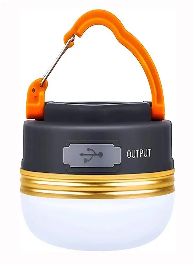 Rechargeable LED Camping Lantern with Magnet Base - Portable Tent Light with 300LM Brightness and 4 Light Modes