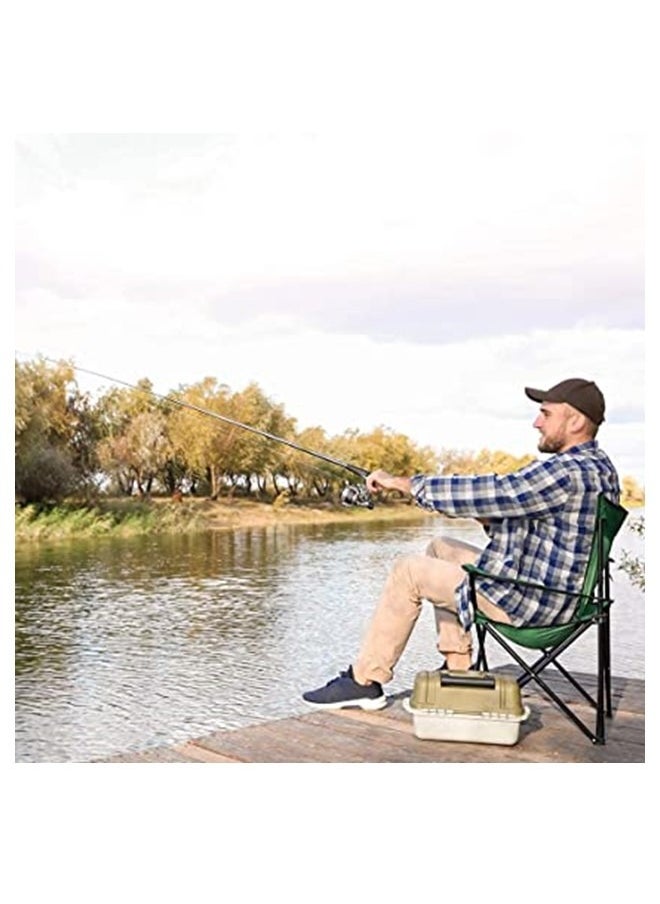 Pack of 4 Folding Outdoor Beach Camping Chair with Cup Holder In Assorted Colors