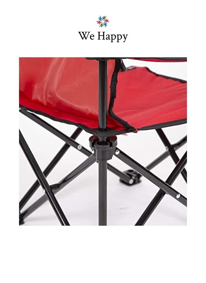 Pack of 4 Folding Outdoor Beach Camping Chair with Cup Holder In Assorted Colors