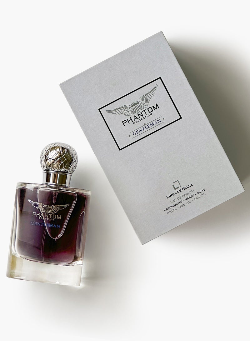 Phantom Collection Gentlemen EDP 100ML | Long Lasting Perfume for Men with Patchouli & Leather | Extrait Perfume Gift for Men