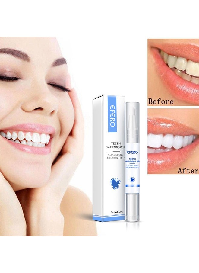 Teeth Whitening Pen Cleaning Serum Remove Plaque Stains Dental Tools Whiten Teeth Oral Hygiene Tooth Whitening Pen Effective Transparent White Teeth Tooth Whitener Bleach Ph Neutral 1Pcs