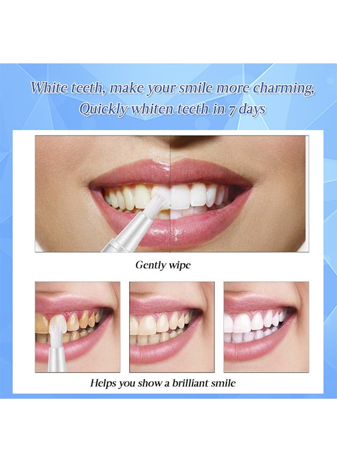 Teeth Whitening Pen Cleaning Serum Remove Plaque Stains Dental Tools Whiten Teeth Oral Hygiene Tooth Whitening Pen Effective Transparent White Teeth Tooth Whitener Bleach Ph Neutral 1Pcs