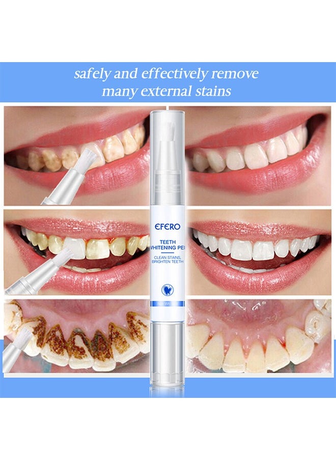 Teeth Whitening Pen Cleaning Serum Remove Plaque Stains Dental Tools Whiten Teeth Oral Hygiene Tooth Whitening Pen Effective Transparent White Teeth Tooth Whitener Bleach Ph Neutral 1Pcs