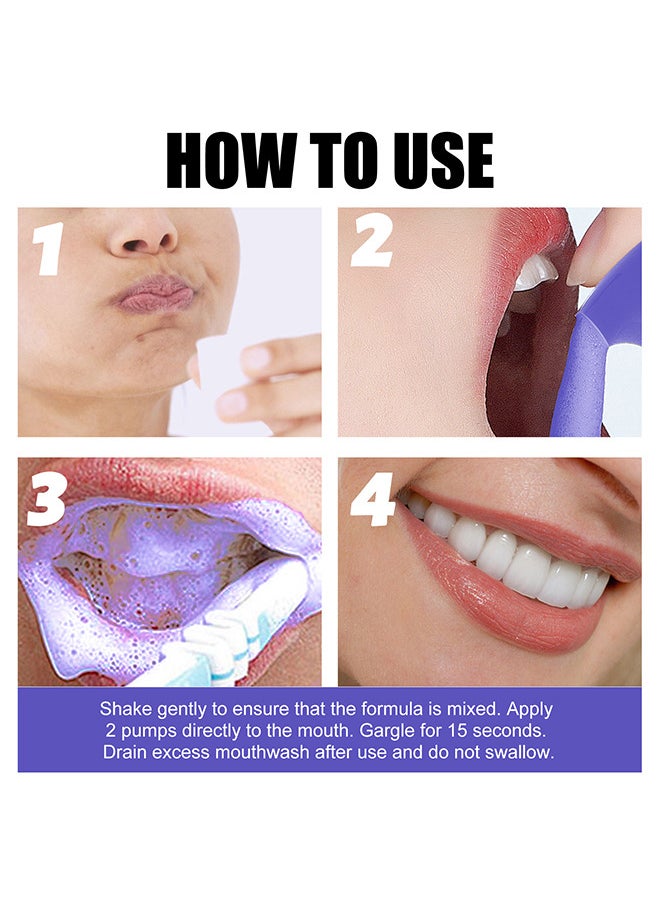 Foam Whitening Toothpaste Cleans Tartar, Yellow Stains, Stains, Fresh Breath, Dazzling White Teeth