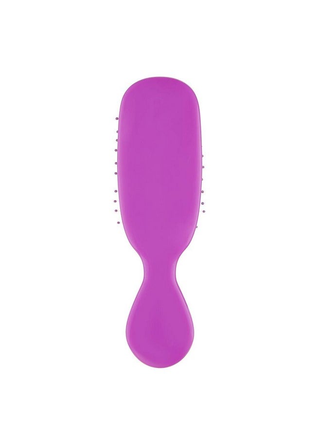 Wet Brush Mini Shine Enhancer Brush, Purple - Exclusive Ultra-soft IntelliFlex Bristles With Natural Boar Bristles for Shiny, Smooth Hair - For All Hair Types, Women and Men